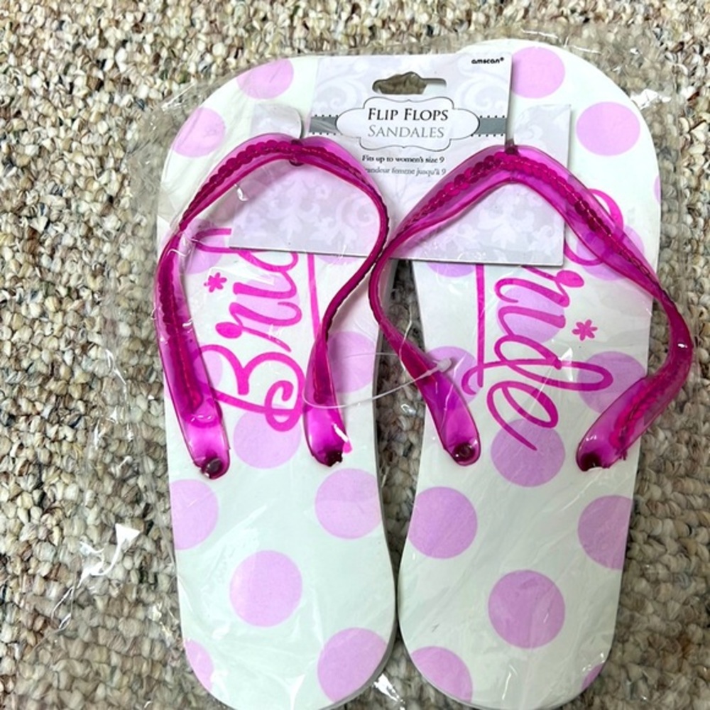 Bride flip flops size 9